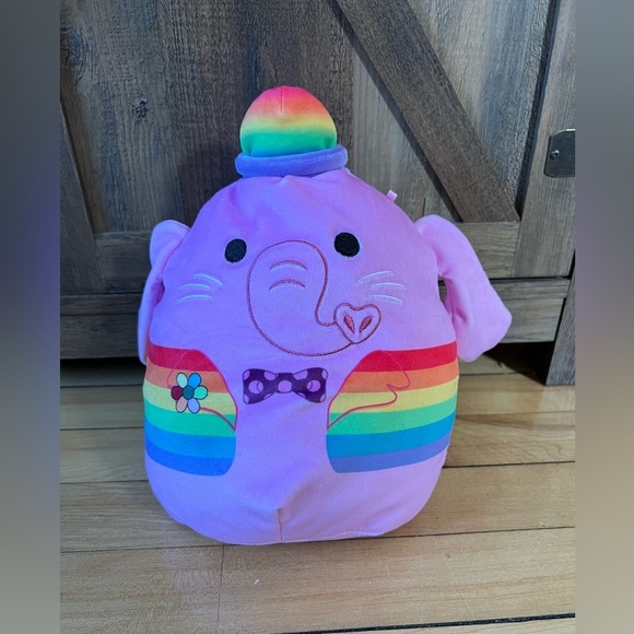 Squishmallows Disney Pride Collection 8” Bing Bong Elephant Rainbow plush - Picture 2 of 6